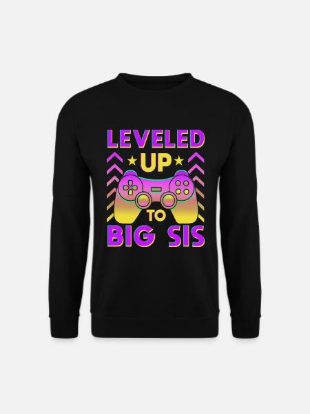 Ich werde grosse Schwester - Unisex Pullover - Schwarz