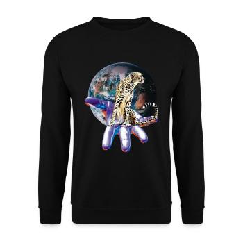 Guépard - Sweat-shirt Unisexe - noir - Devant - Alina (178cm) & Michal (187cm)