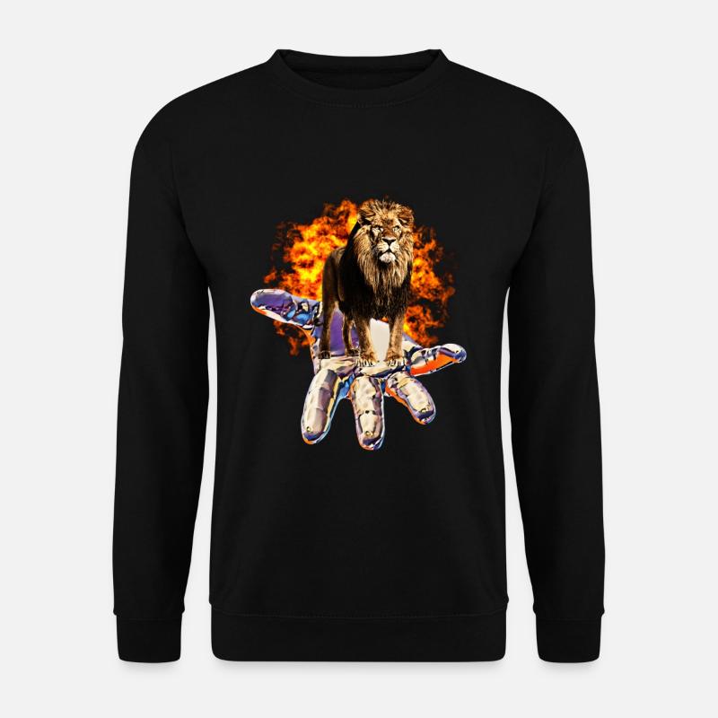 Löwe - Unisex Pullover - Schwarz