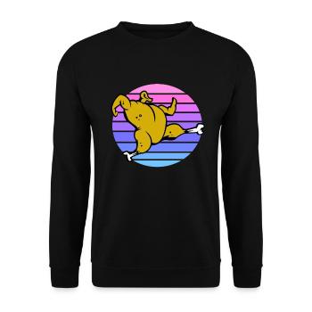 Roast Chicken Sunset - Unisex Sweatshirt - black - Front - Alina (178cm) & Michal (187cm)