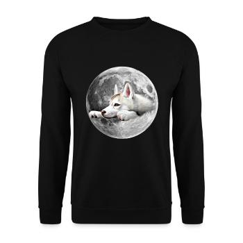 Wolf - Sweat-shirt Unisexe - noir - Devant - Alina (178cm) & Michal (187cm)