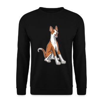 Podenco chien idée cadeau - Sweat-shirt Unisexe - noir - Devant - Alina (178cm) & Michal (187cm)