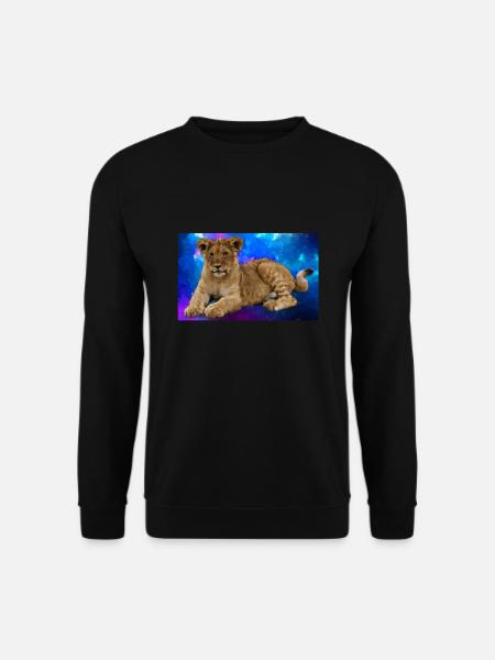 Lion Polygon - Unisex Sweatshirt - black