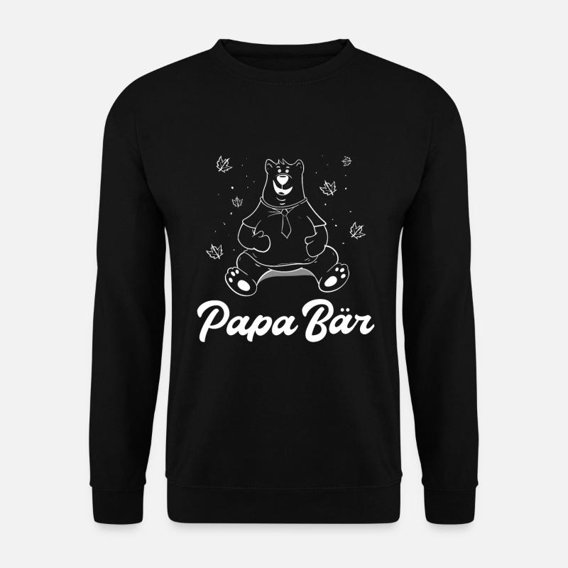 Papa Bear Gift Idea - Unisex Sweatshirt - black