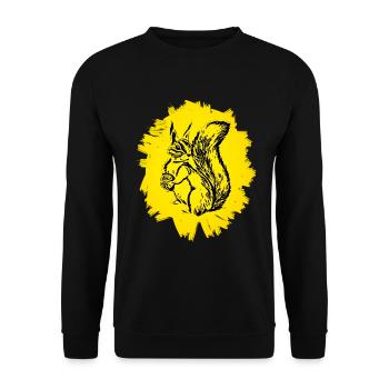 Écureuils - Sweat-shirt Unisexe - noir - Devant - Alina (178cm) & Michal (187cm)
