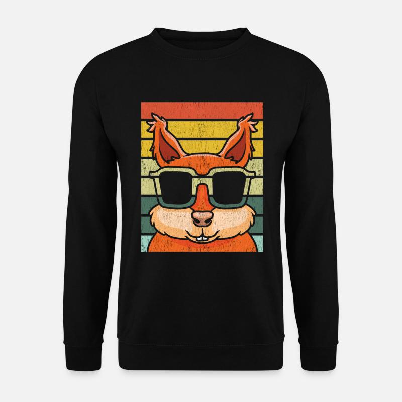 Squirrel with sunglasses - Unisex Sweatshirt - black