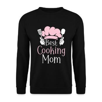 Best Cooking Mom - Unisex Pullover - Schwarz - Vorne - Alina (178cm) & Michal (187cm)