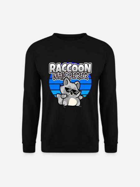 raccoon whisperer - Unisex Sweatshirt - black