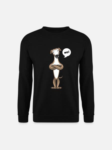 Sturer Galgo Español Hund lustig - Unisex Pullover - Schwarz