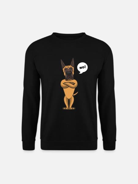 Sture Dänische Dogge Deutsche Dogge - Unisex Pullover - Schwarz