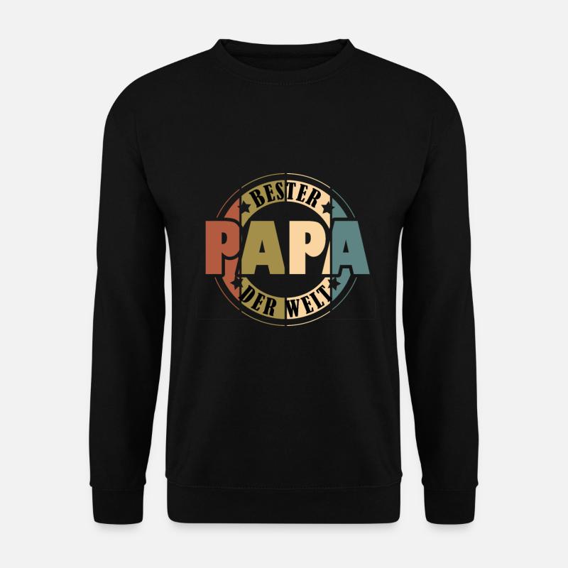 Bester Papa der Welt Vater Vatertag - Unisex Pullover - Schwarz