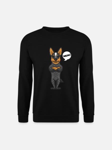 Sturer Australian Cattle Dog Hund lustig Hundefan - Unisex Pullover - Schwarz