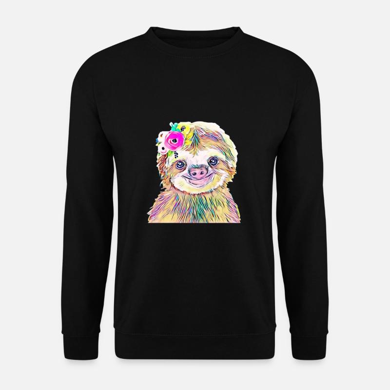 sloth - Unisex Sweatshirt - black