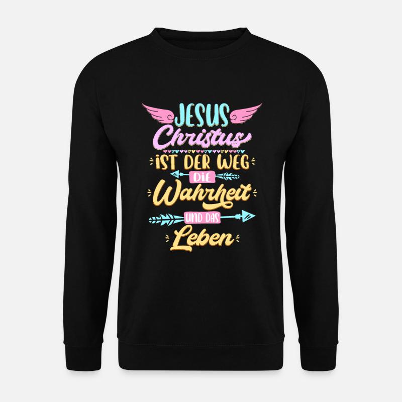 Jesus Christus Geschenk für Christen - Unisex Pullover - Schwarz