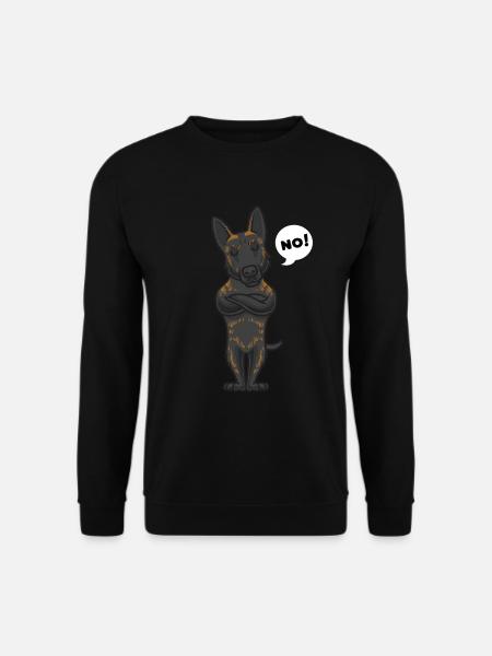 Sturer Hollandse Herdershond Hund lustig Hundefan - Unisex Pullover - Schwarz