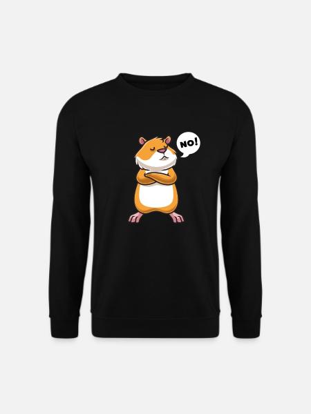 Stubborn Golden Hamster Dwarf Hamster - Unisex Sweatshirt - black
