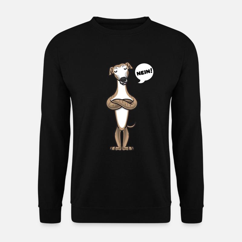 Sturer Galgo Espanol Hund lustig - Unisex Pullover - Schwarz