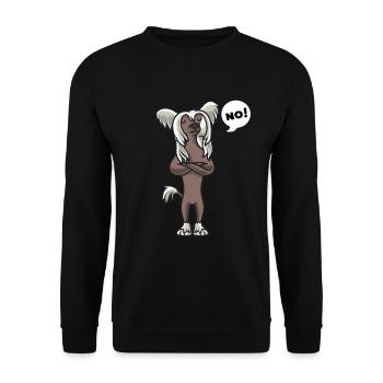 Muet de chinois - Sweat-shirt Unisexe - noir - Devant - Alina (178cm) & Michal (187cm)