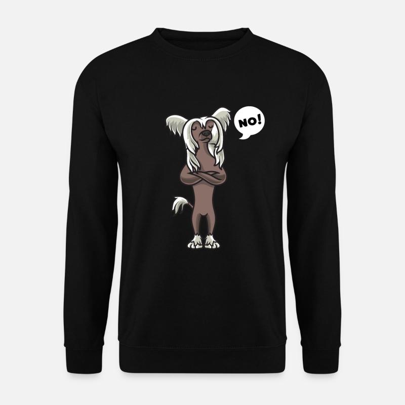 Sturer Chinesischer Schopfhund - Unisex Pullover - Schwarz