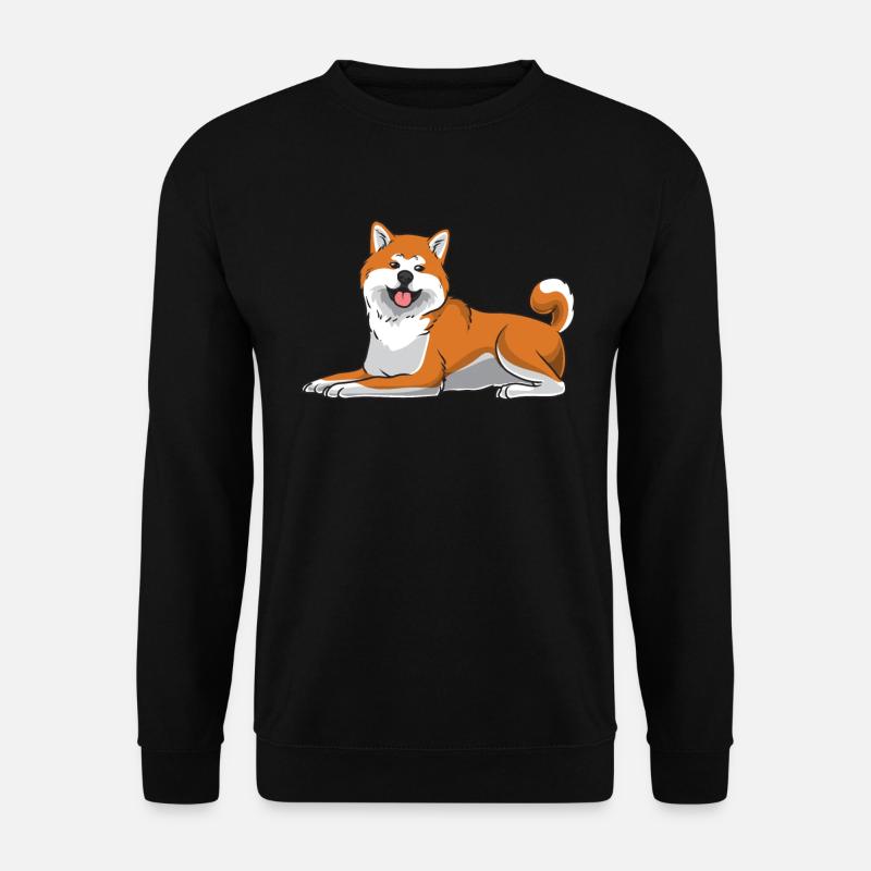 Akita Inu Hund - Unisex Pullover - Schwarz