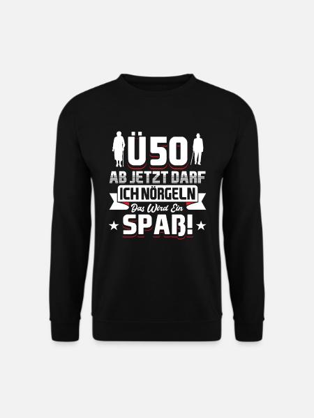50 Geburtstag Mann - Unisex Pullover - Schwarz