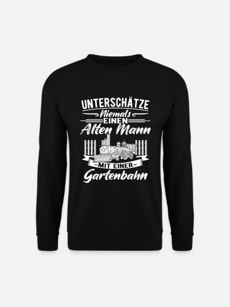 Garteneisenbahn Gartenbahn Gartenbahner - Unisex Pullover - Schwarz