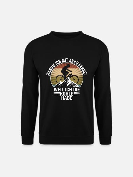E Bike - Unisex Pullover - Schwarz