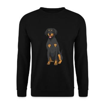 Chien d’incendie - Sweat-shirt Unisexe - noir - Devant - Alina (178cm) & Michal (187cm)