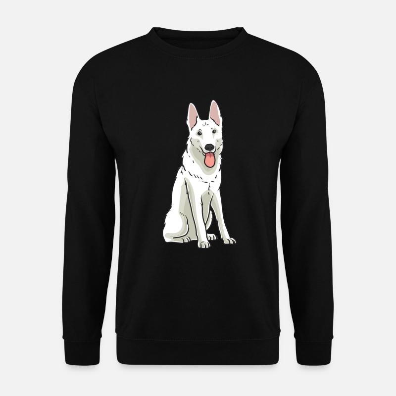 White Swiss Shepherd - Unisex Sweatshirt - black