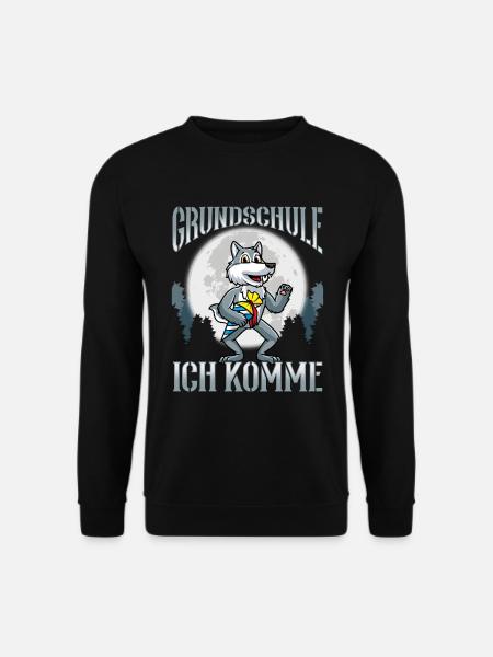 Schulkind Einschulung Schultüte Wolf - Unisex Pullover - Schwarz