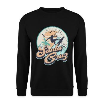 Santa Cruz - Unisex Pullover - Schwarz - Vorne - Alina (178cm) & Michal (187cm)