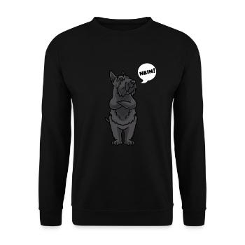 Stuer Scottish Terrier Chien - Sweat-shirt Unisexe - noir - Devant - Alina (178cm) & Michal (187cm)