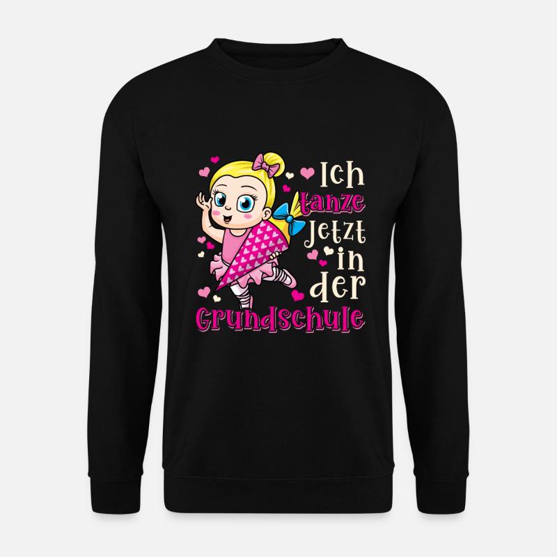 Schulkind Einschulung Schultüte Ballerina - Unisex Pullover - Schwarz