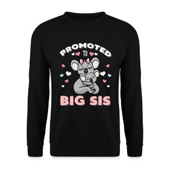 Je vais avoir une grande soeur de la grossesse cadeau - Sweat-shirt Unisexe - noir - Devant - Alina (178cm) & Michal (187cm)