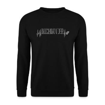 Buchbinder Buchbinderei - Unisex Sweatshirt - black - Front - Alina (178cm) & Michal (187cm)