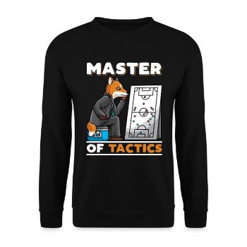 Fußballtrainer Fußball Taktik Trainer Co-Trainer - Unisex Pullover - Schwarz - Vorne - Alina (178cm) & Michal (187cm)