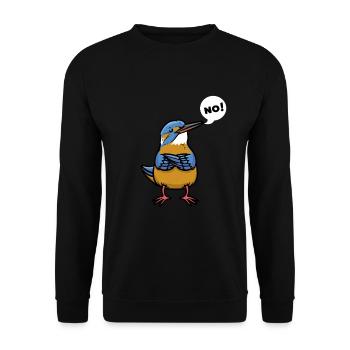 Oiseau de glace muet - Sweat-shirt Unisexe - noir - Devant - Alina (178cm) & Michal (187cm)