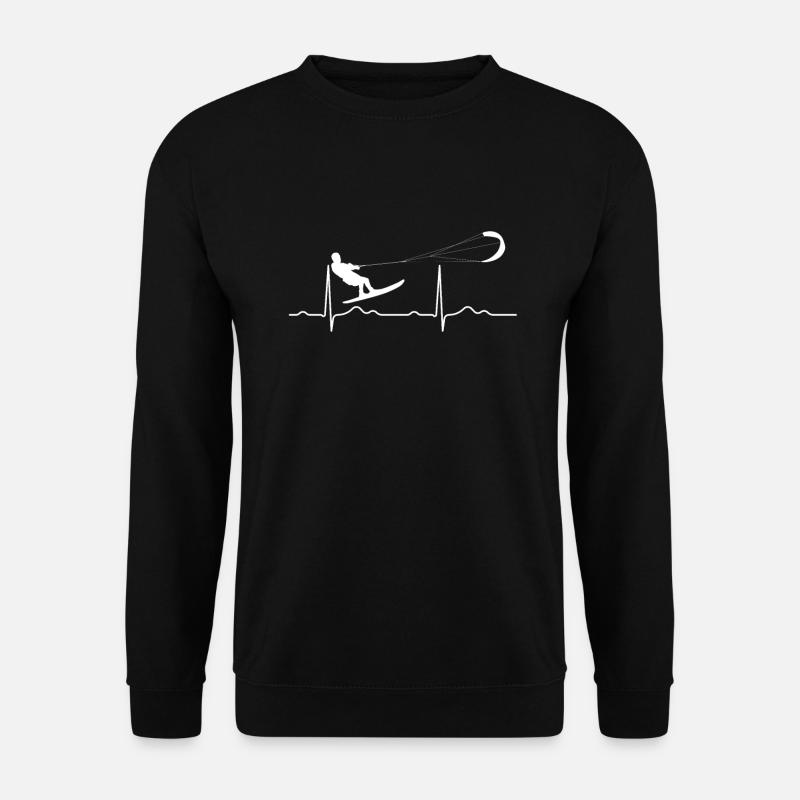 Voiles de cerf-volant Kitsurf Kiten - Sweat-shirt Unisexe - noir