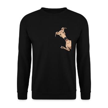 Galgo espanol chien à vélo - Sweat-shirt Unisexe - noir - Devant - Alina (178cm) & Michal (187cm)