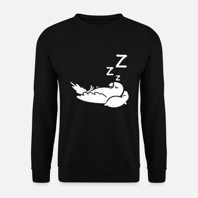 Oreiller perroquet endormi - Sweat-shirt Unisexe - noir