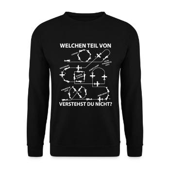 Modellflug Modellfliegen Kunstflug Modellflieger - Unisex Pullover - Schwarz - Vorne - Alina (178cm) & Michal (187cm)