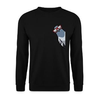 Éleveur de pigeons pigeons colombophile - Sweat-shirt Unisexe - noir - Devant - Alina (178cm) & Michal (187cm)