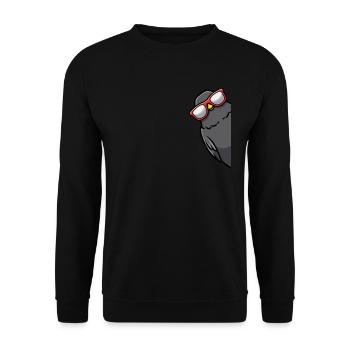 Blackbird Bird Black Thrush - Unisex Sweatshirt - black - Front - Alina (178cm) & Michal (187cm)