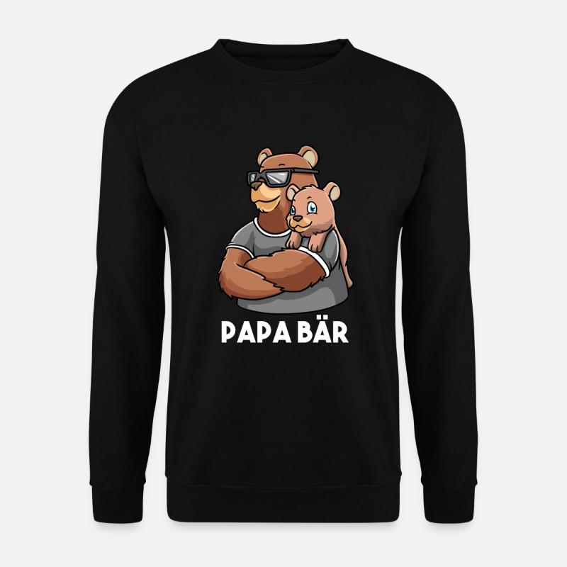 Papa Bär - Unisex Pullover - Schwarz
