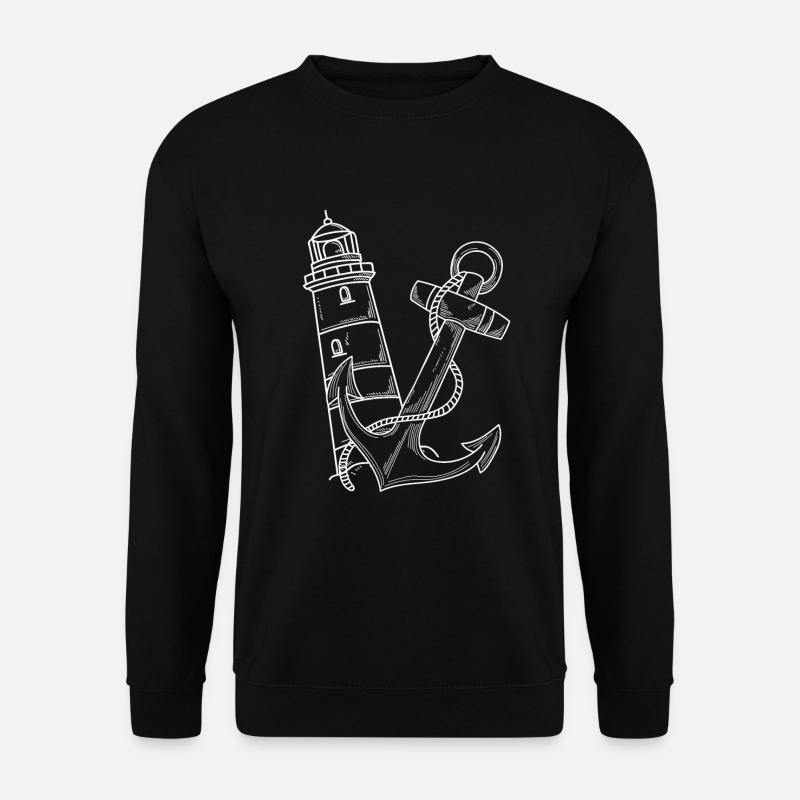 Lighthouse Anker Maritim - Unisex Sweatshirt - black