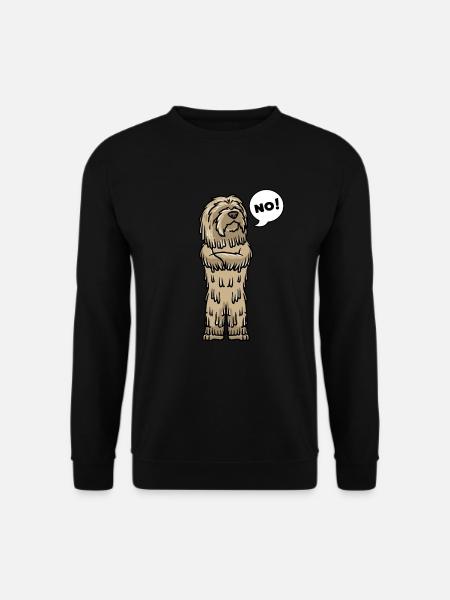 Sturer Bergamasker Hirtenhund Hund - Unisex Pullover - Schwarz