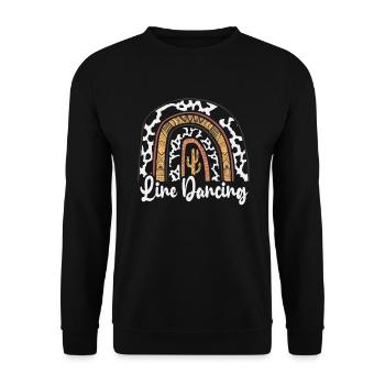 Linedance Line Dance - Unisex Pullover - Schwarz - Vorne - Alina (178cm) & Michal (187cm)