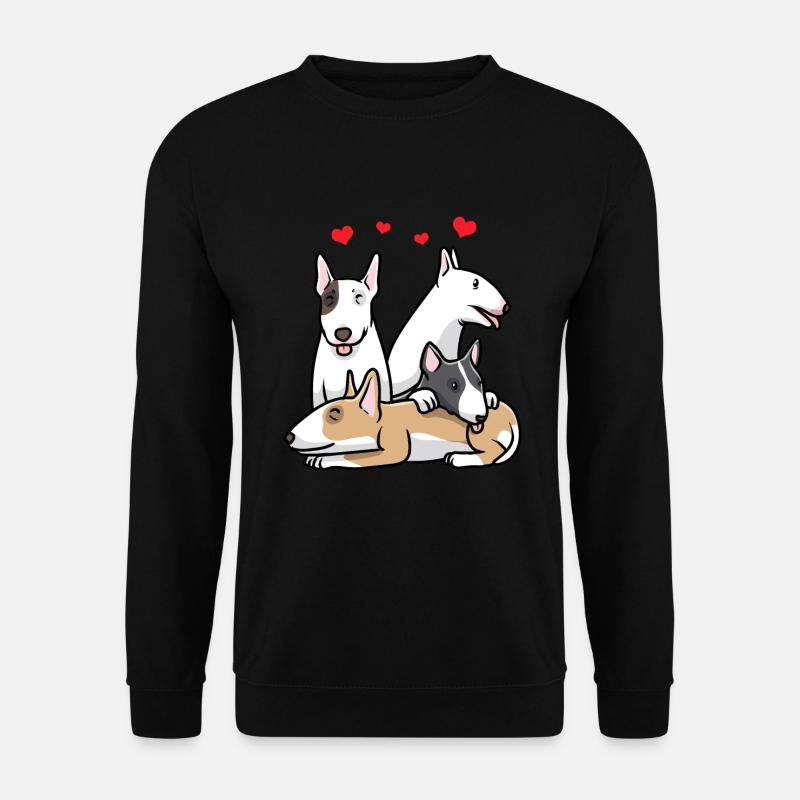 Miniatur Bullterrier Hund - Unisex Pullover - Schwarz