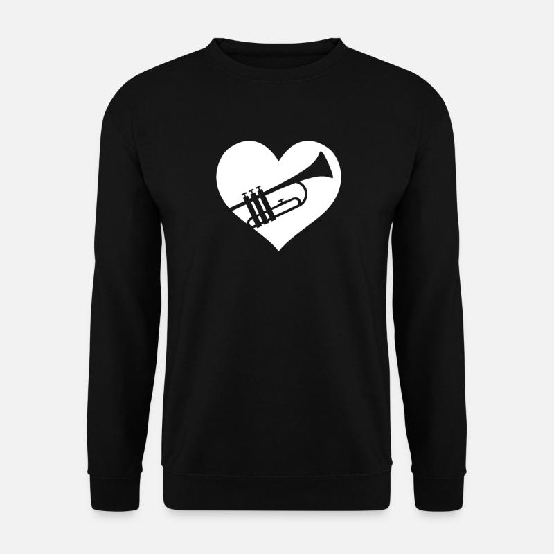 Trompete Trompeter - Unisex Pullover - Schwarz