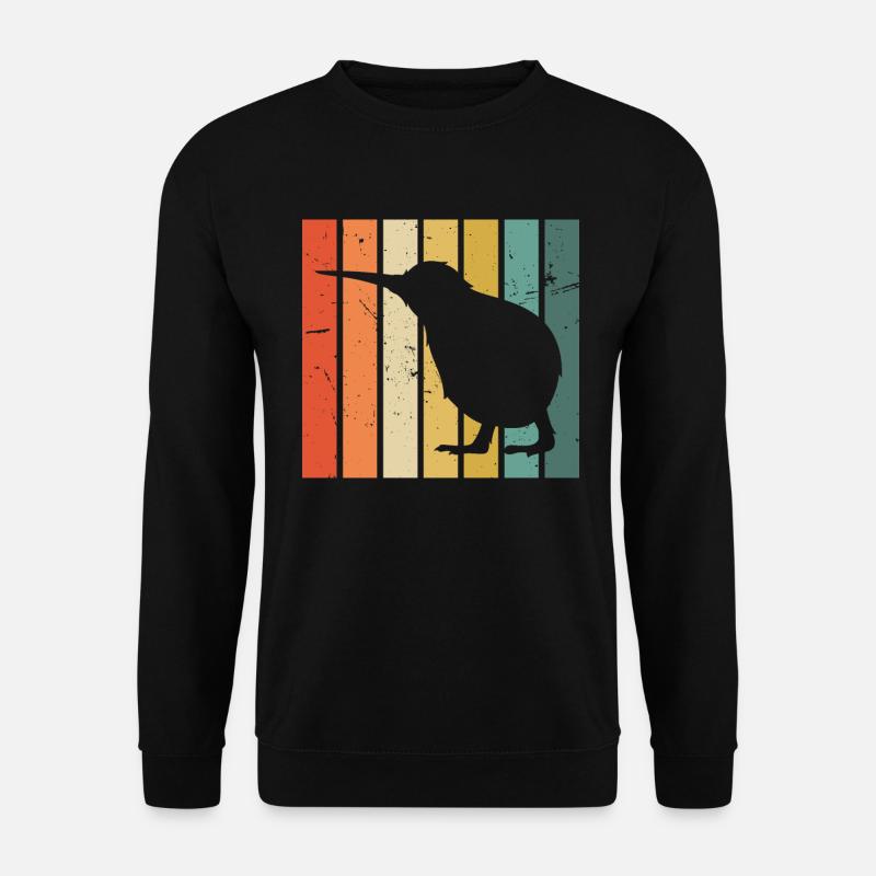 Kiwi Vogel - Unisex Pullover - Schwarz